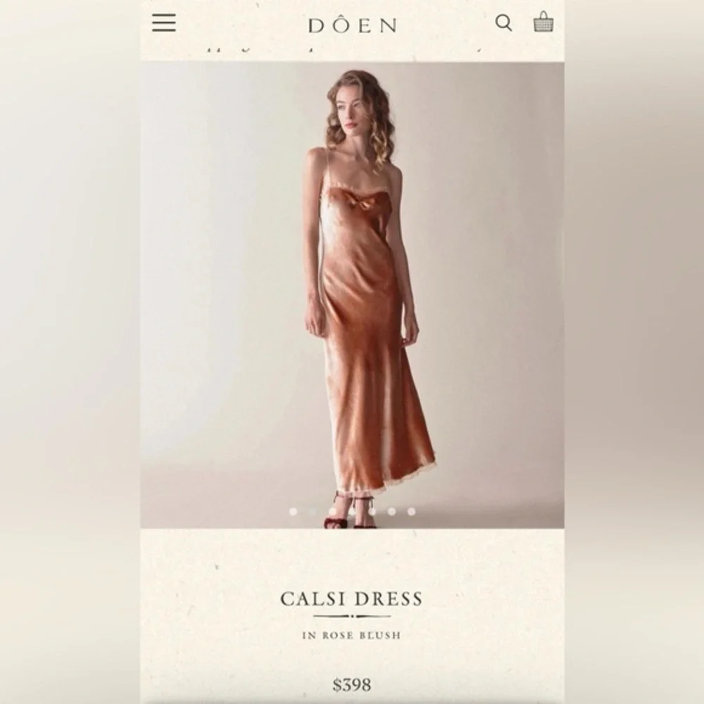 DOEN Calsi Dress Rose Blush in Pink - Picture 3 of 16